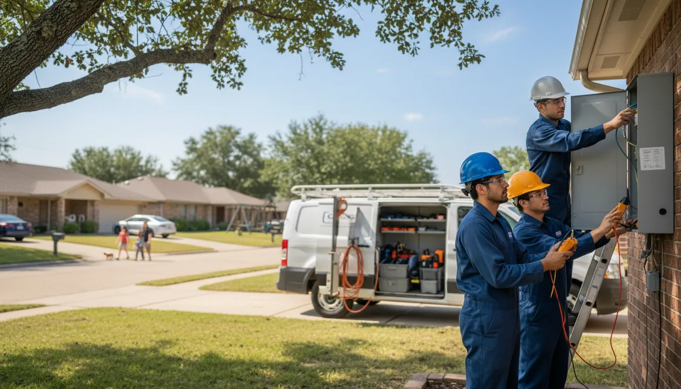 Certified electrician providing emergency electrical services in Forest, LA